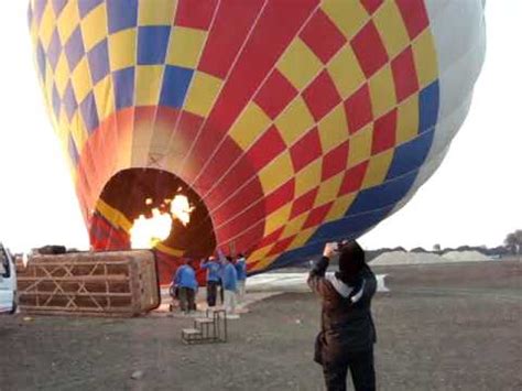 hot air balloon filling up